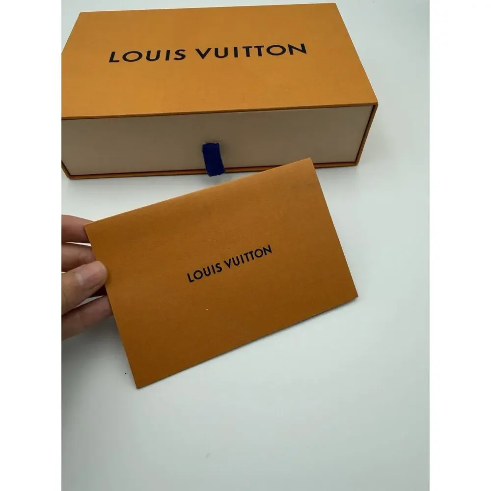 Authentic Louis Vuitton Small Drawer Gift Box with Envelope Sleeve 9” x 5.5”